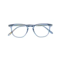 garrett leight lunettes de vue brooks à monture transparente - bleu