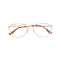 marni eyewear lunettes de vue à monture ronde - or