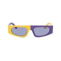 dolce & gabbana eyewear lunettes de soleil sport colourblock - jaune