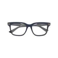 gucci eyewear lunettes de vue à détail de logo - bleu