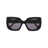 marni eyewear lunettes de soleil à monture carrée oversize - noir