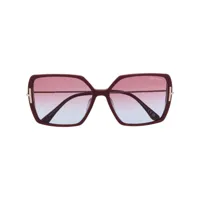 tom ford eyewear lunettes de soleil à monture carrée - rouge