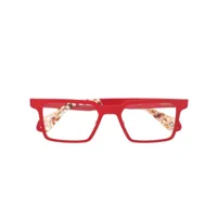 etnia barcelona lunettes de vue à monture rectangulaire - rouge