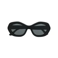 marni eyewear lunettes de soleil à monture géométriques - noir