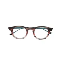 thierry lasry lunettes de vue à monture ronde - marron