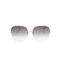 pomellato eyewear lunettes de soleil à monture carrée - or
