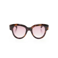 pomellato eyewear lunettes de soleil à monture papillon - marron