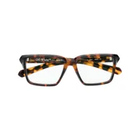 off-white lunettes de vue style 27 à monture carrée - marron