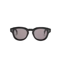 kenzo lunettes de soleil teintées à monture ronde - noir
