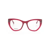 isabel marant eyewear lunettes de vue à monture papillon - rose