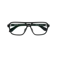 off-white lunettes de vue optical style 33 à monture rectangulaire - noir