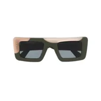 off-white lunettes de soleil seattle à monture rectangulaire - vert
