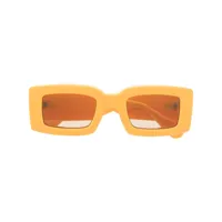 jacquemus lunettes de soleil tupi à monture carrée - jaune