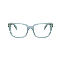 prada eyewear lunettes de vue à monture carrée - bleu