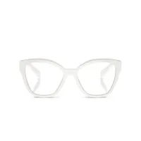 prada eyewear lunettes de vue à monture oversize - noir