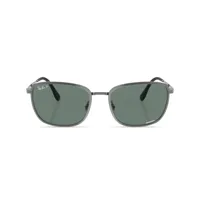 ray-ban lunettes de soleil chromance à monture carrée - gris