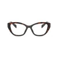 prada eyewear lunettes de vue à monture papillon - vert