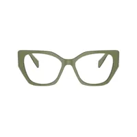 prada eyewear lunettes de vue à monture oversize - vert