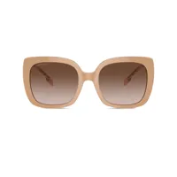 burberry eyewear lunettes de soleil caroll à monture oversize - tons neutres