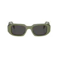 prada eyewear lunettes de soleil à monture rectangulaire - vert
