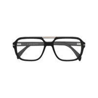 eyewear by david beckham lunettes de vue à monture pilote - noir