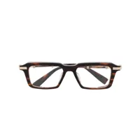 balmain eyewear lunettes de vue à monture carrée - marron
