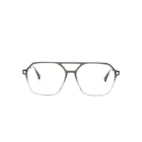 mykita lunettes de vue à monture pilote - noir