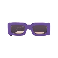 jacquemus lunettes de soleil tupi à monture rectangulaire - violet