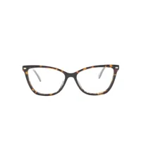 dsquared2 eyewear lunettes de soleil à monture papillon - marron