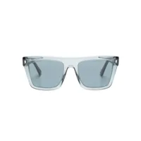 dsquared2 eyewear lunettes de soleil carrées à logo imprimé - gris