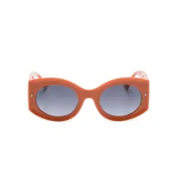 dsquared2 eyewear lunettes de soleil hype à monture ovale - orange