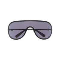 moncler eyewear lunettes de soleil teintées à monture pilote - noir