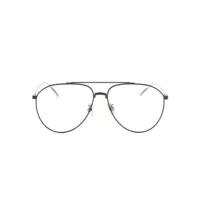 givenchy eyewear lunettes de vue à monture pilote - noir