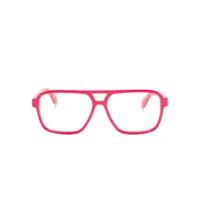 off-white lunettes de vue style 28 à monture pilote - rose
