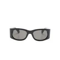 ambush lunettes de soleil ovales à logo imprimé - noir