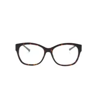jimmy choo eyewear lunettes de vue à monture papillon - marron