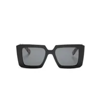 prada eyewear lunettes de soleil symbole à monture carrée - noir