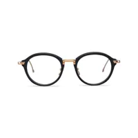 thom browne eyewear lunettes de vue à monture ronde - noir