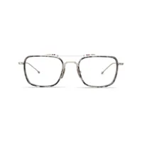 thom browne eyewear lunettes de vue à monture rectangulaire - gris