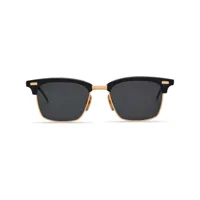 thom browne eyewear lunettes de soleil teintées à monture carrée - noir