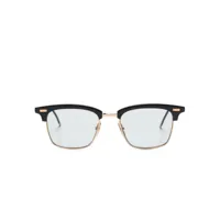 thom browne eyewear lunettes de soleil à monture rectangulaire - noir