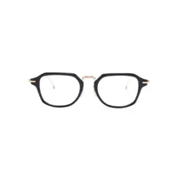 thom browne eyewear lunettes de vue à monture rectangulaire - bleu