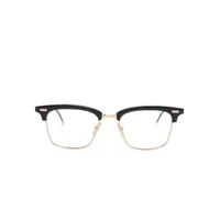 thom browne eyewear lunettes de vue à monture rectangulaire - noir
