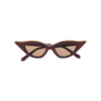 valentino eyewear lunettes de soleil à monture papillon - rouge
