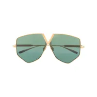 valentino eyewear lunettes de soleil à monture géométrique - or