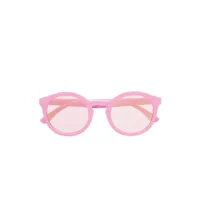 dolce & gabbana kids lunettes de soleil à monture ronde - rose