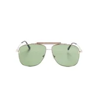 tom ford eyewear lunettes de soleil à monture pilote - marron