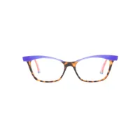 face à face lunettes de vue à monture papillon - orange