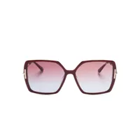 tom ford eyewear lunettes de soleil à monture carrée - rouge