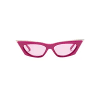 valentino eyewear lunettes de soleil à monture papillon v-goldcut - rose
